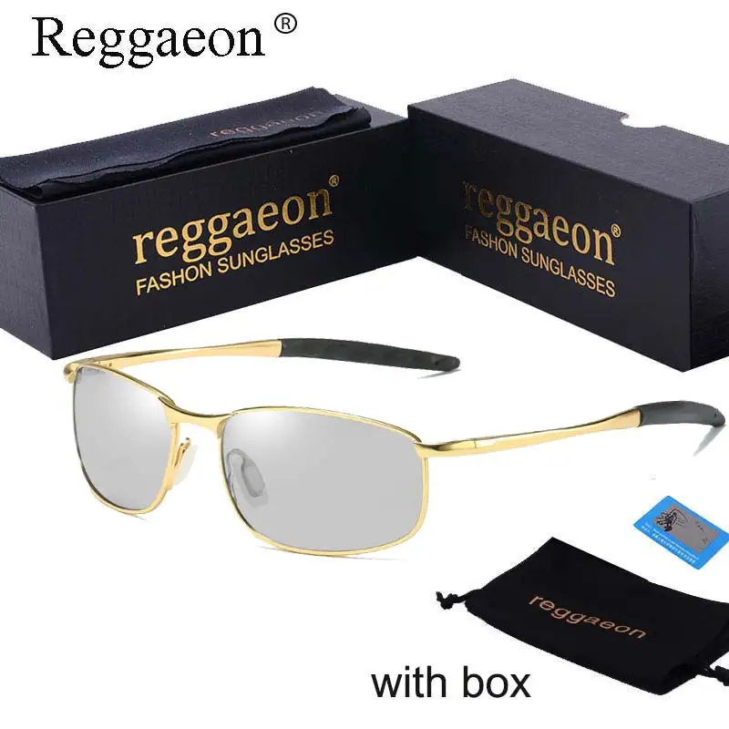 Роскошные поляризационные солнцезащитные очки хамелеоны reggaeon фотохромные