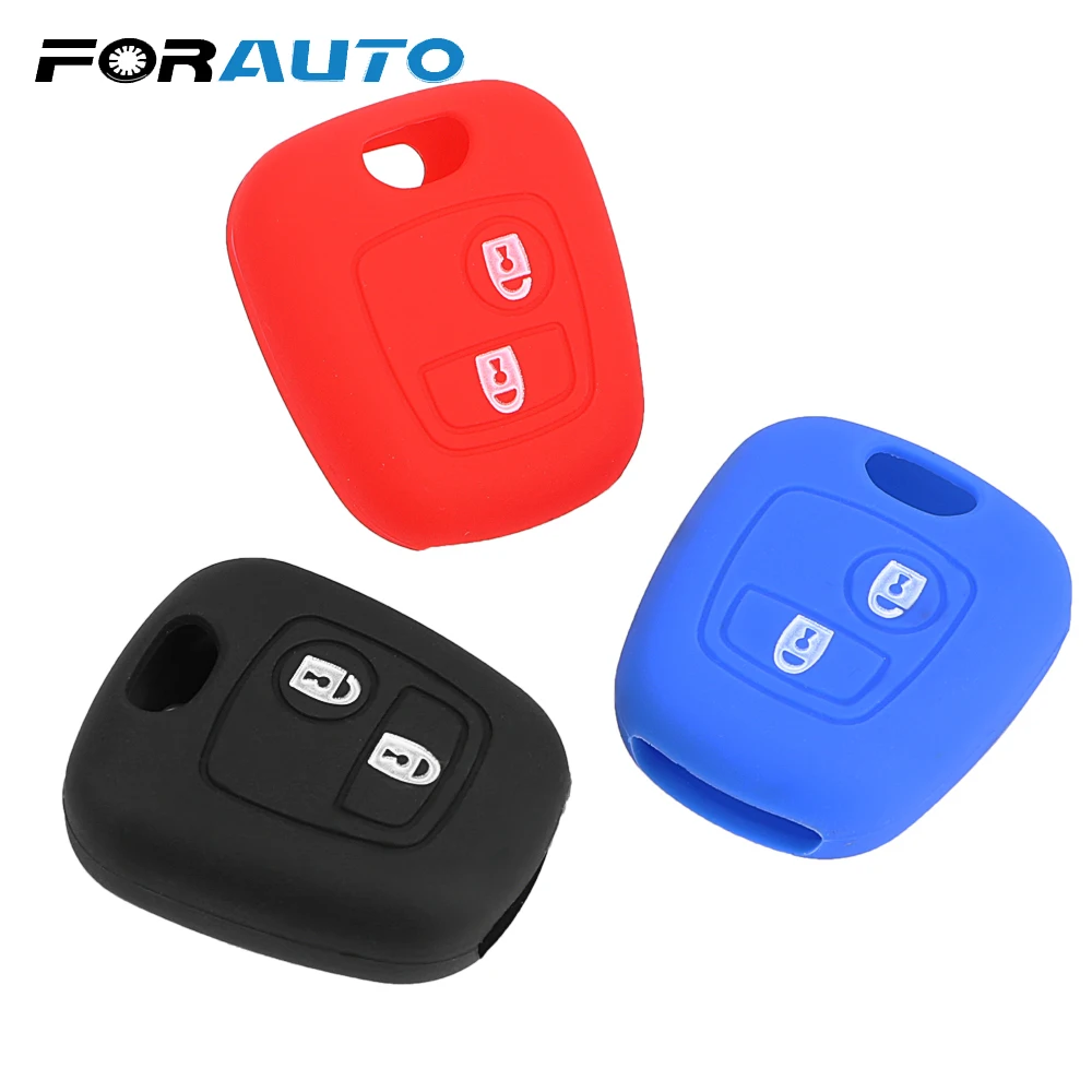 Чехол для автомобильного ключа FORAUTO Citroen Xsara Picasso Peugeot силиконовый чехол защитный