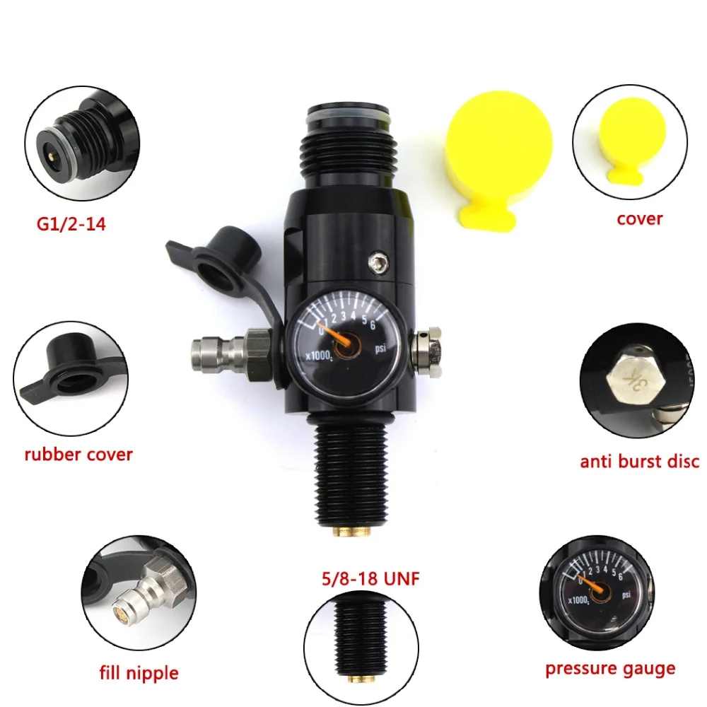Пейнтбол PCP Airforce 0.45L 0.2L сосуд высокого давления 200cc гПа бутылка 450cc 5/8-18UNF цилиндр