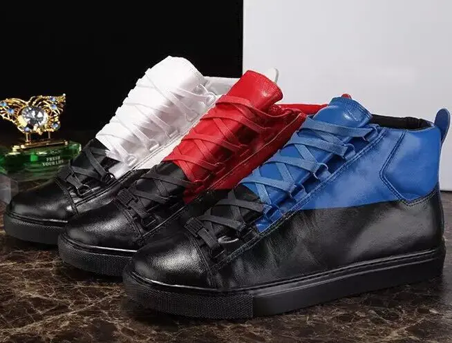 men's designer sneakers genuine leather 