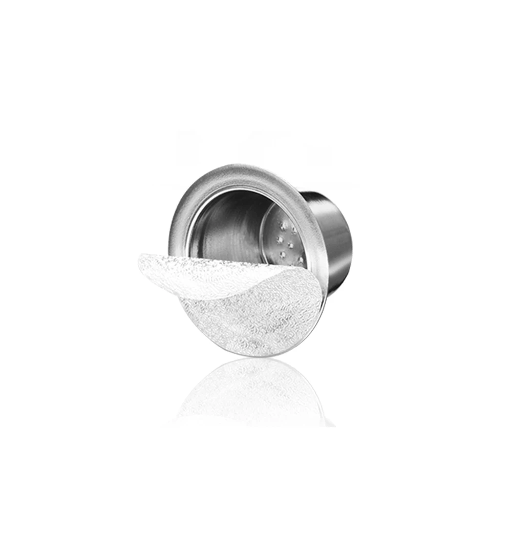Новый нержавеющий металл 2 шт распущенная капсула Nespresso + 120 одноразовые DIY кофе