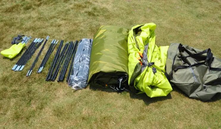 Туристическая двухслойная палатка на 8 12 человек непромокаемая наружная для