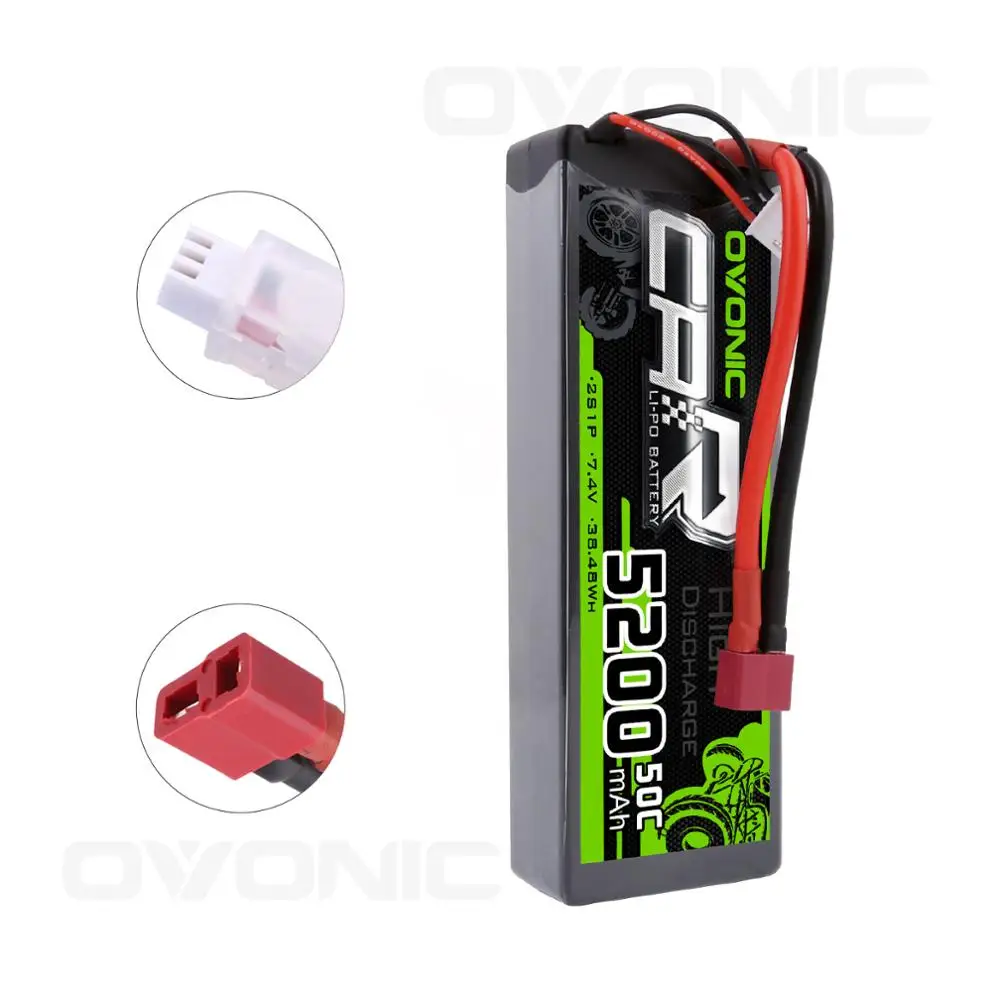 OVONIC 5200 mAh LiPo батарея S 7 4 V Жесткая Коробка 1/10 1/8 RC автомобиль | Игрушки и хобби