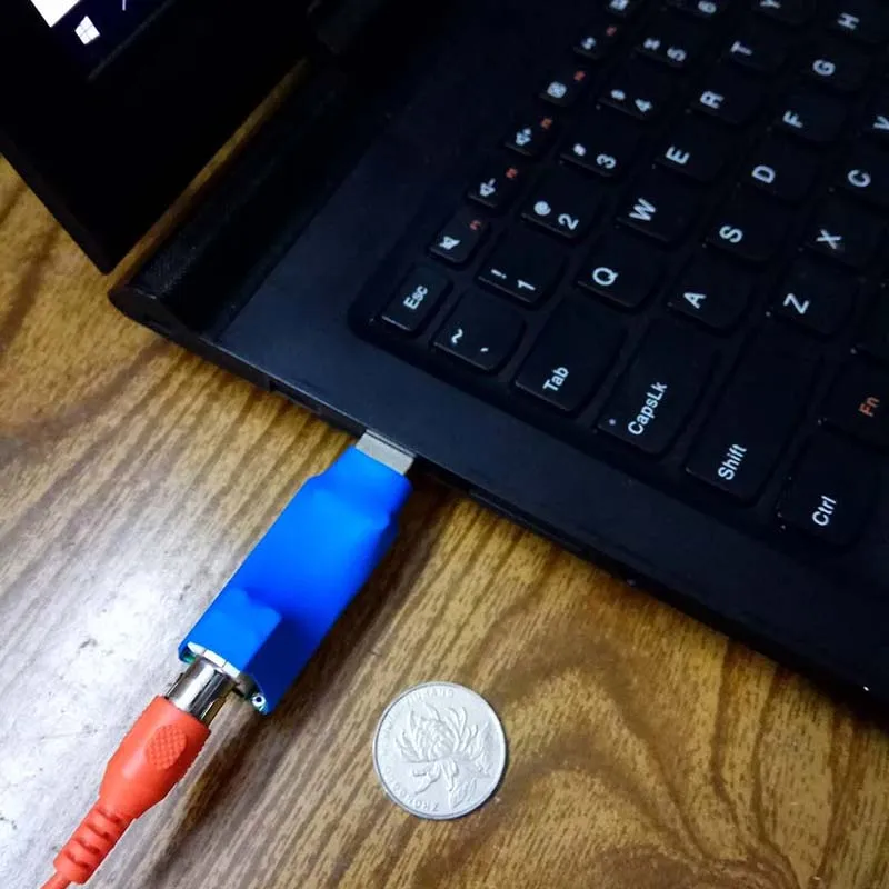 Lusya 1 шт. Портативный USB для цифрового коаксиального волокна выход SPDIF