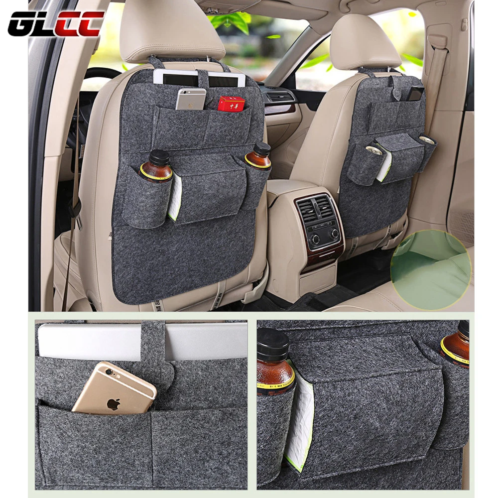 Тёмно-серый фетровый чехол для хранения вещей в автомобиле | Автомобили и