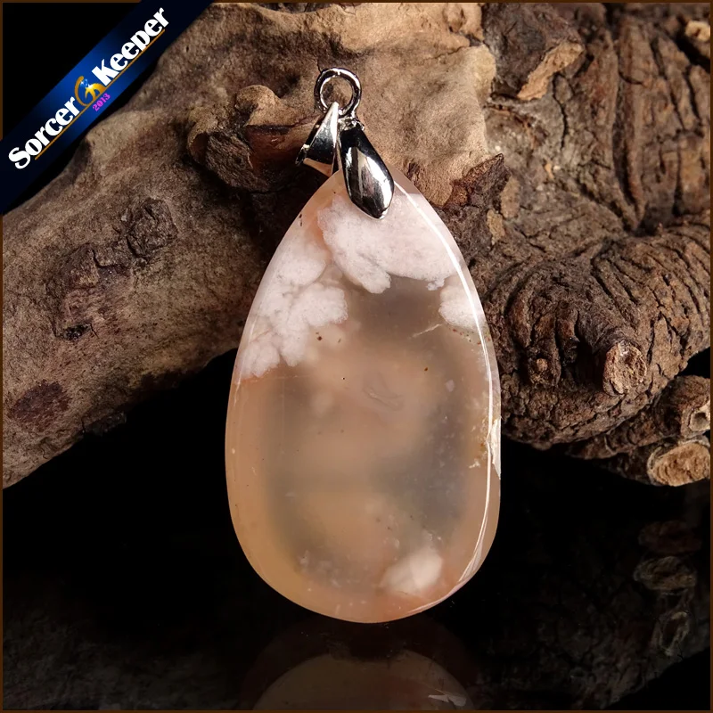 Real Female Natural Bijoux Femme Choker Necklaces Pendants Hand Made Cherry Blossoms Agates Stone Beads For Jewelry Making YS705 | Украшения