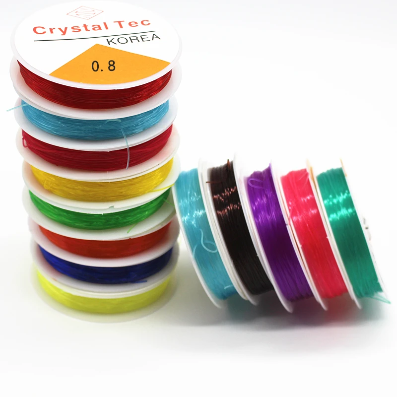Эластичный Шнур для рукоделия 10 рулонов 0 6 мм 8 мм|craft bracelet|bracelet makingstring diy |