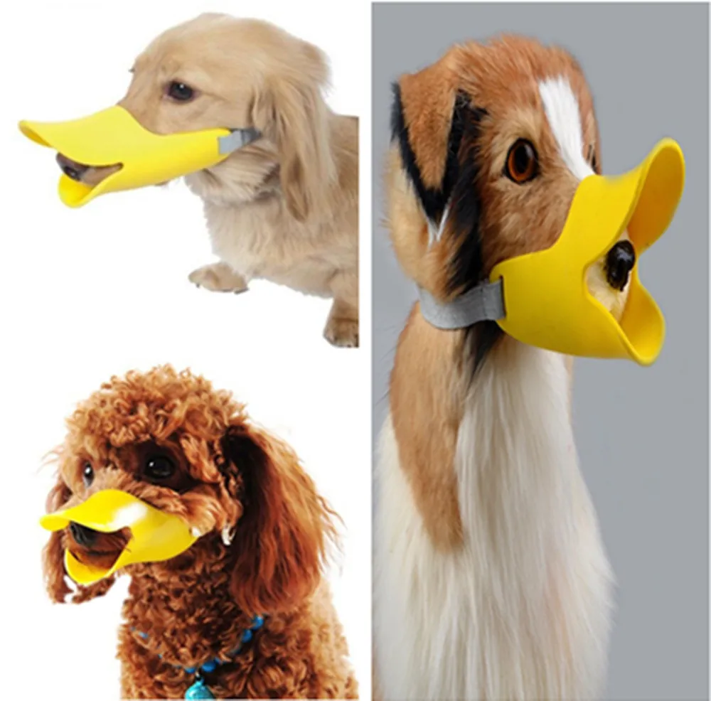Защита от укусов чехол для рта собаки дизайн в форме утки укуса и лая безвредный