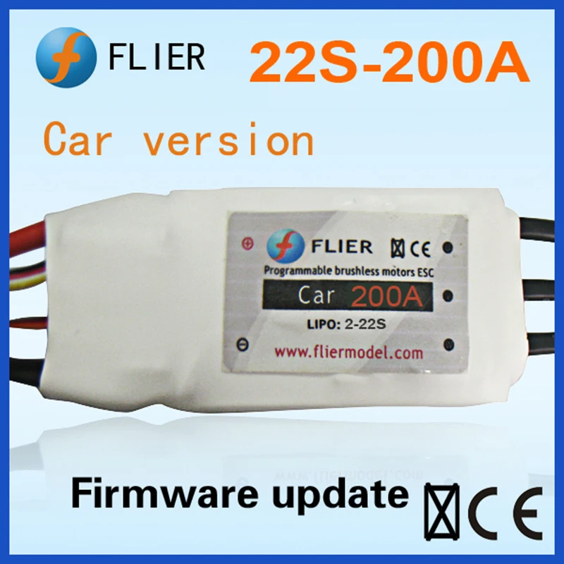 FATJAY FLIER 200A 4-22S Высокое напряжение ESC бесщеточный контроллер скорости с USB