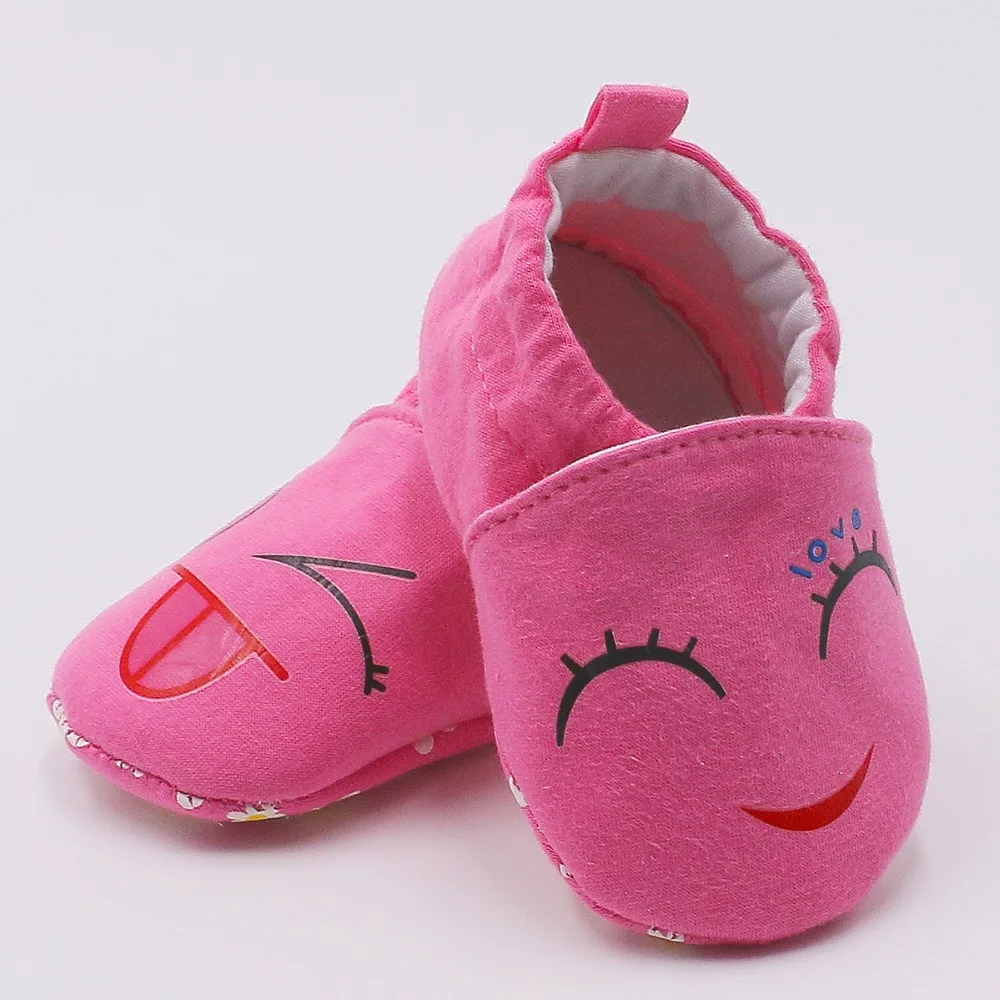 Первые ходунки CartoonShoes Bebe мокасины для малышей 0-24 м нескользящая Мягкая подошва обувь для маленьких мальчиков и девочек