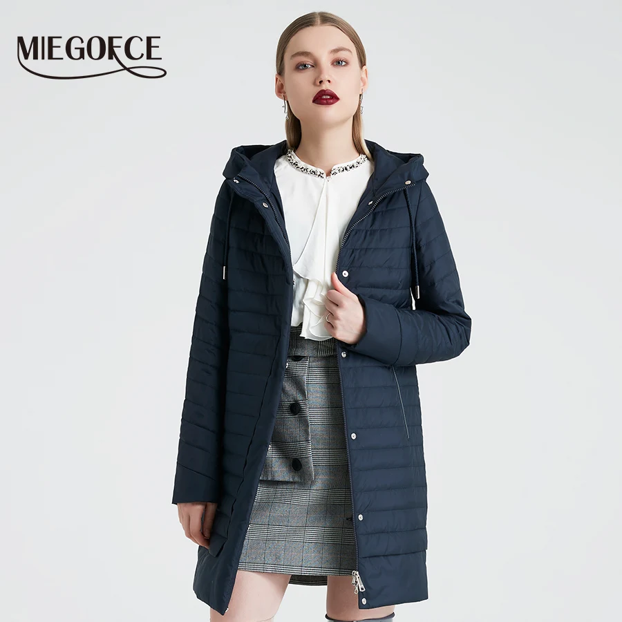 MIEGOFCE 2019 Весенняя Коллекция Весеннее Ветрозащитное Пальто Стеганое Теплая