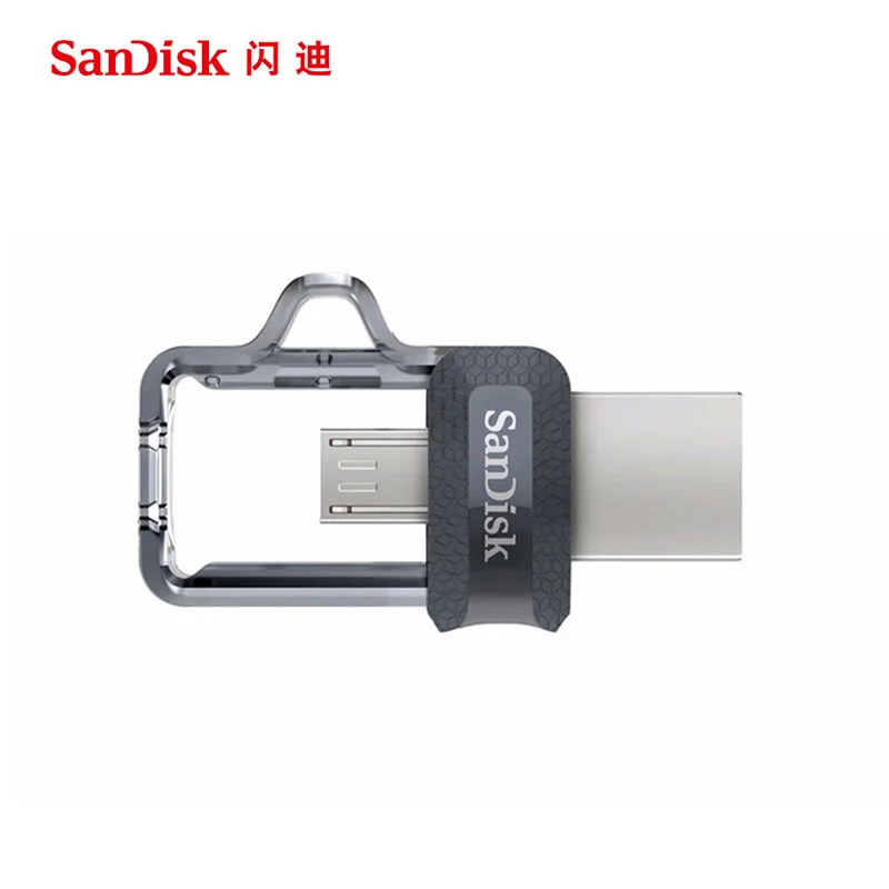 SanDisk OTG USB флеш-накопитель 32 Гб 16 3 0 двойной мини-накопитель 128 64 флешки для ПК и