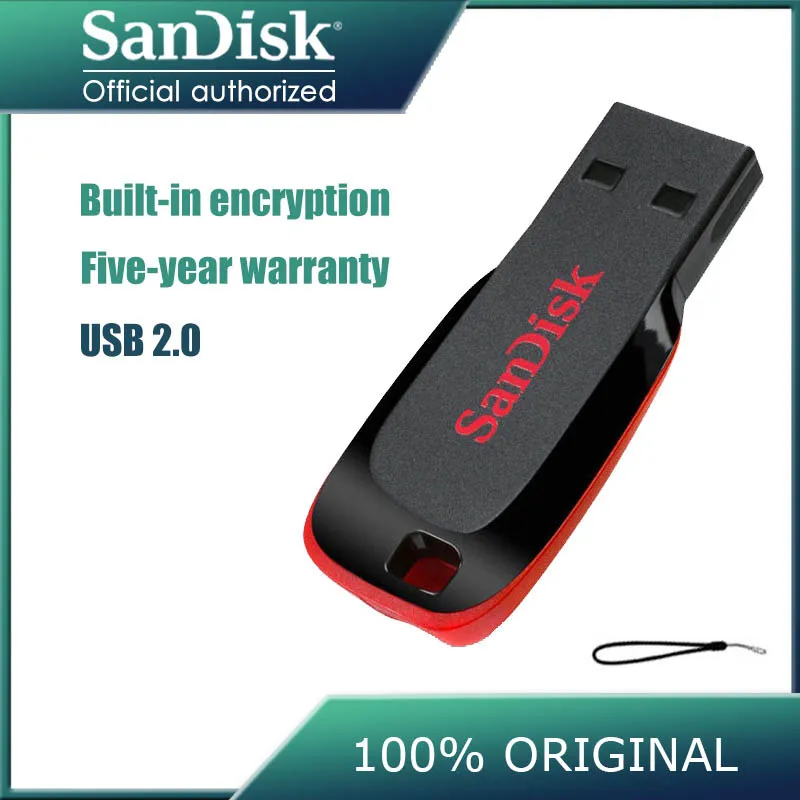 Оригинальный USB флеш накопитель SanDisk 32 ГБ CZ50 128 64 8 16 карта памяти usb накопители
