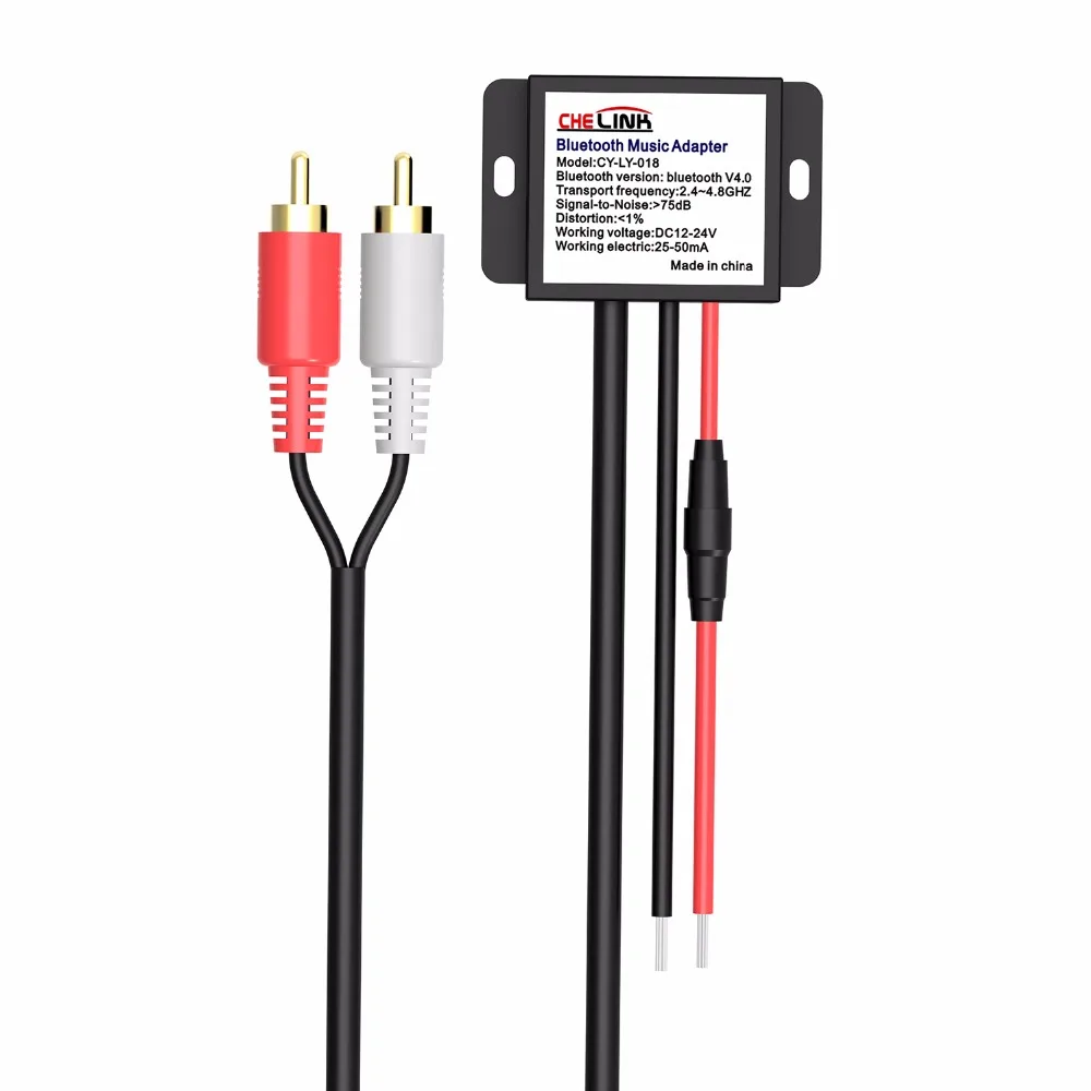 Автомобильный адаптер Bluetooth для беспроводного приемника CHELINK 2RCA автомобильного