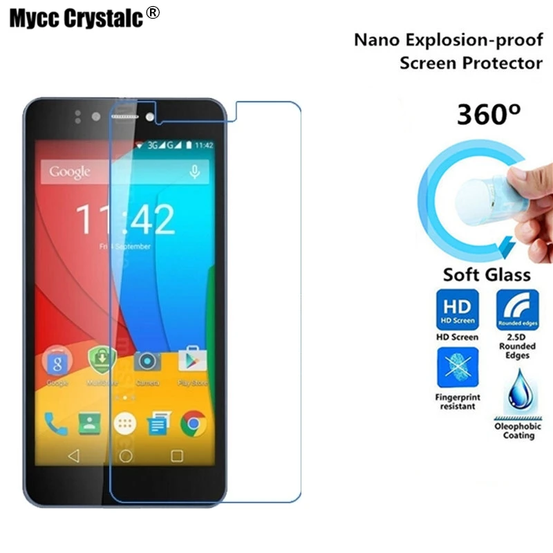 Mycc crystalc (мягкий Стекло) фильм нано взрывозащищенные Экран протектор для Prestigio Muze D3