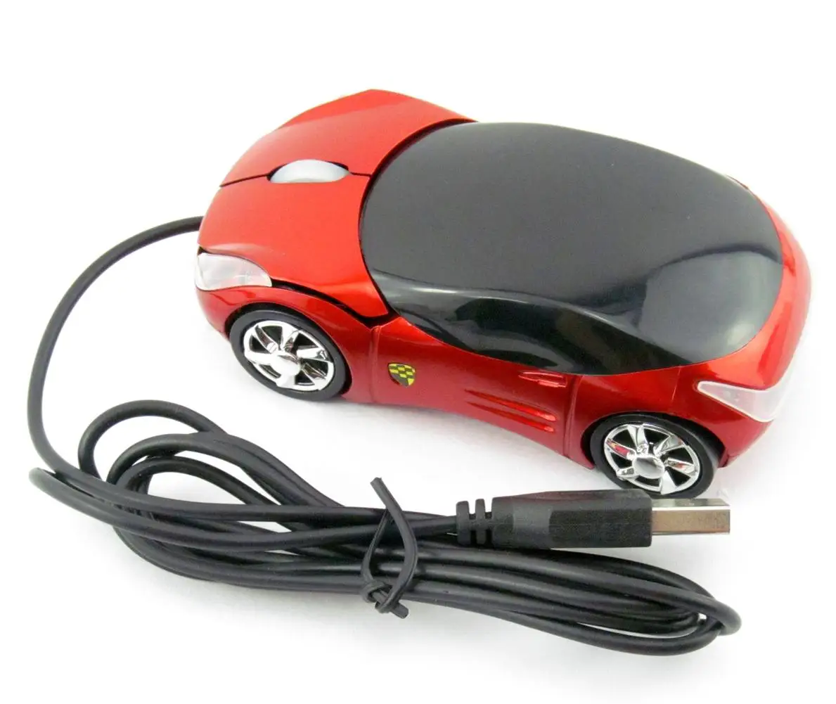 Новинка 3D оптическая USB Проводная мышь мыши 800DPI в форме автомобиля для ПК
