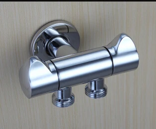 Кран с двойным использованием латунный для сада короткий нагрудник кран