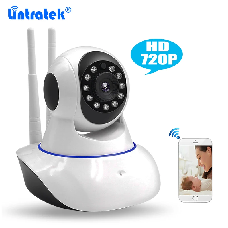 Двойной антенны Беспроводной CCTV дома Камера HD 720 P Wi-Fi IP Видеоняни и радионяни
