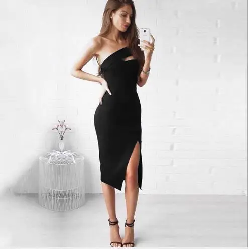 Весенне-летнее новое летнее платье соблазнительное с росом на плечах нагрудное