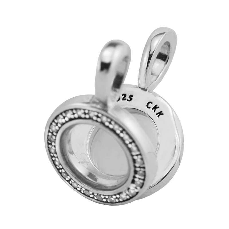 Ожерелья и кулоны чокер маленький вечный плавающий медальон кулон с четким CZ DIY