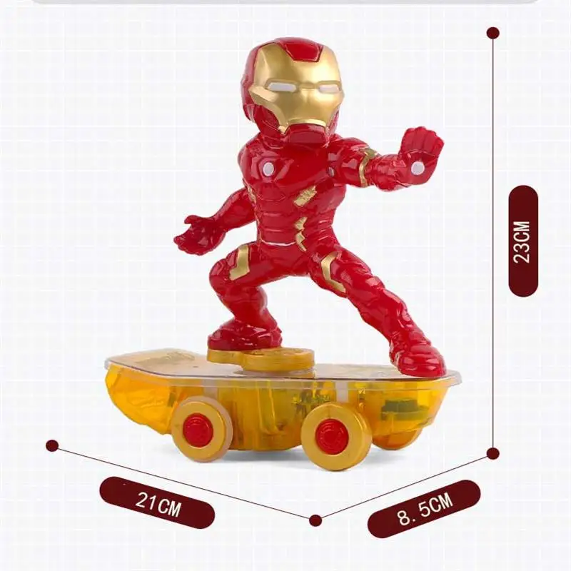 Iron Man no box Disney Электрический супер герой Железный человек робот автомобиль RC автомобиль Marvel скутер Мстители радиоуправляемые игрушки для детей подарки на день рождения - Цвет: Iron Man no box