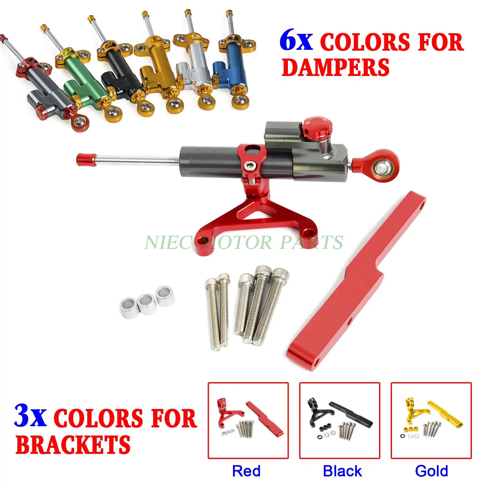 

Motorcycle Steering Damper & Bracket Mounting Kit For Honda CB1000R CB 1000R 2008 2009 2010 2011 2012 2013 2014 2015