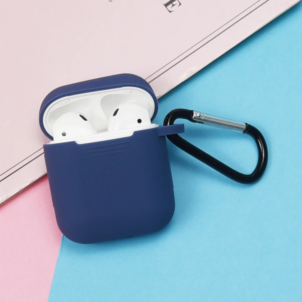 Мягкий силиконовый чехол для Airpods Air Pods зарядный защитный Prtotector обложка Коробка