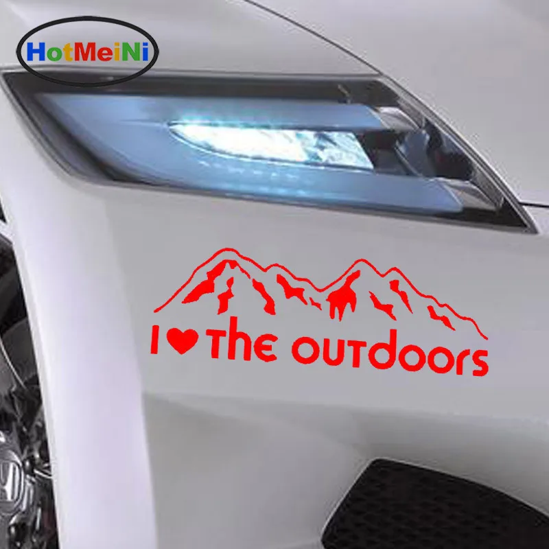 Стайлинг автомобиля HotMeiNi I Love The outdoor охота пеший туризм рыбалка альпинизм