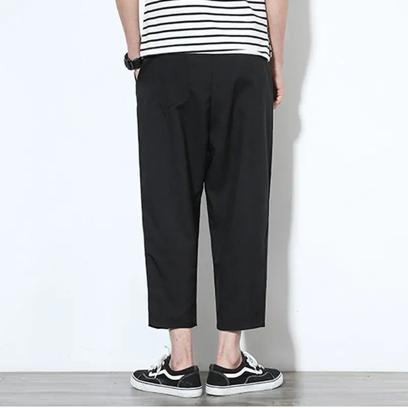 Men Wide Leg Harem High Street Fashion Hip Hop Loose Casual Trousers Male Jogger Sweatpants Vintage Pants | Мужская одежда