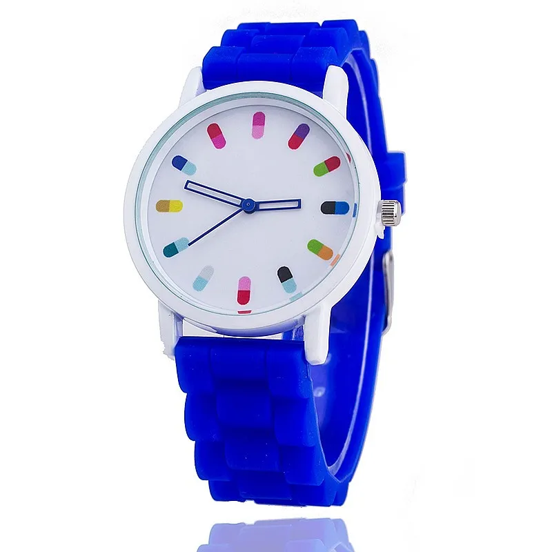 Reloj Mujer женские модные часы с циферблатом известный бренд роскошный силиконовый