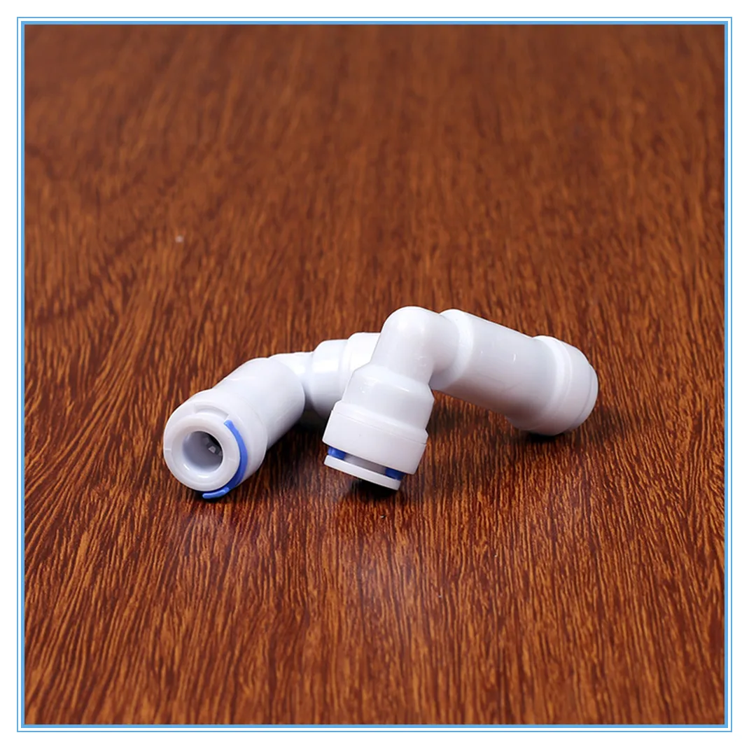 5PCS1/4 &quot 1/4&quot OD труба PE фитинг шланг колено без обратного клапана быстрый