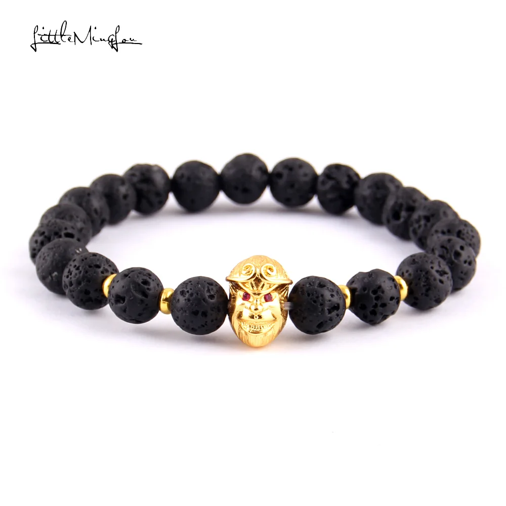 Маленькие MingLou Роскошные проложить красный циркон король обезьяны очарование 8