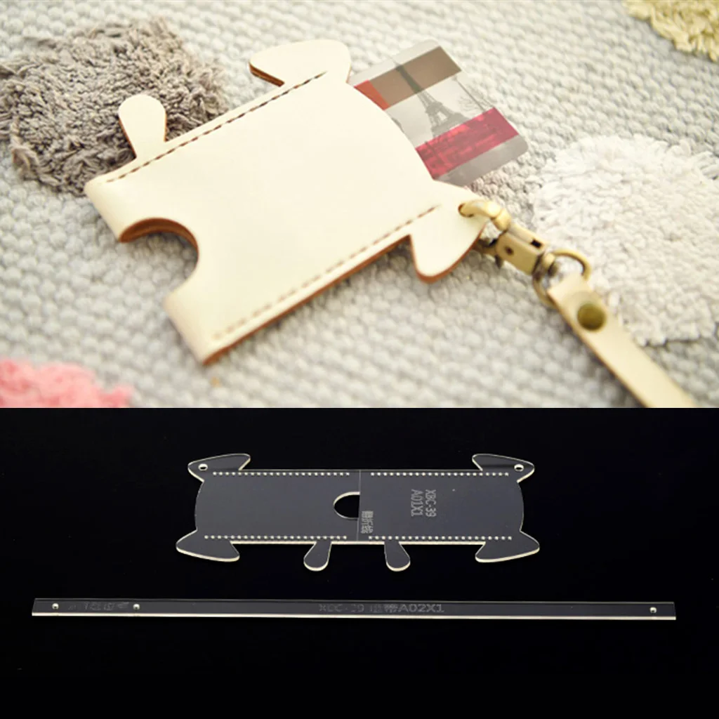 2 шт./компл. акриловый чехол для карт с изображением собаки Чехол трафарет сделай