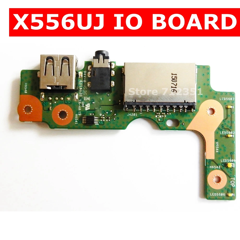 X556UJ для ASUS X556U X556UJQ X556UB X556UA X555UV FL5900 LF5800 ноутбук аудио USB2.0 IO Плата интерфейс гнездо