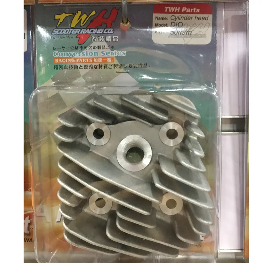 50mm Cylinder head ТВЧ модификация большого диаметра цилиндра комплект головки цилиндра Крышка для скутера Honda DIO DIO50 AF17 AF18 AF27 AF28 44 мм 48 мм 50 мм 54 мм - Цвет: 50mm Cylinder head