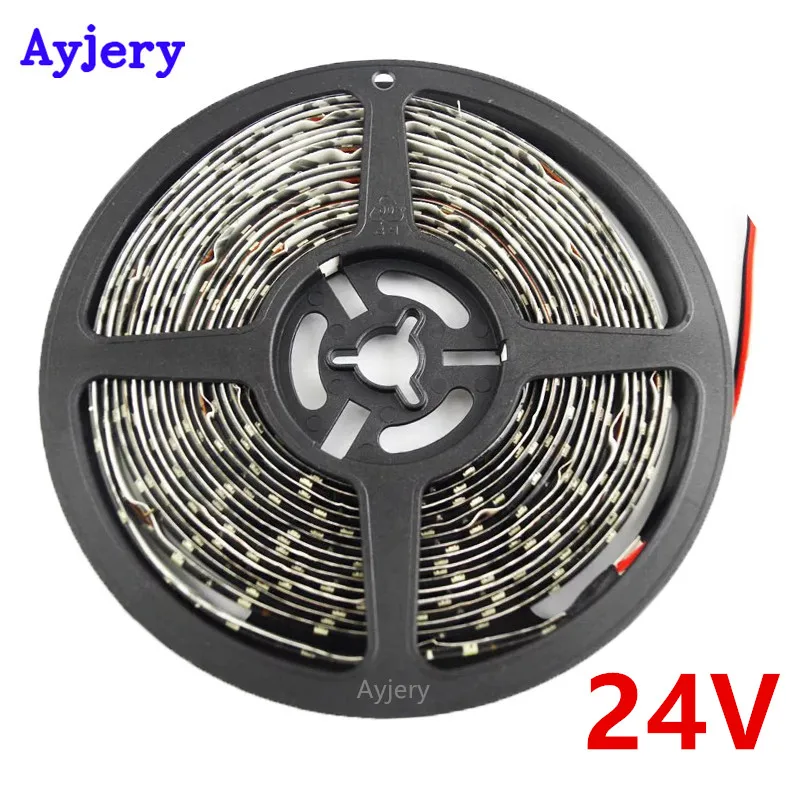 AYJERY 4 рулона 24 В постоянного тока 5 м гибкая 3528 1210 300 SMD IP65 водонепроницаемая