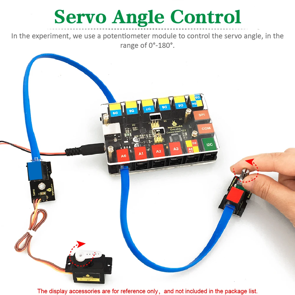 Keyestudio EASY plug (сервомодуль + микро сервопривод) для робота Arduino | Электронные