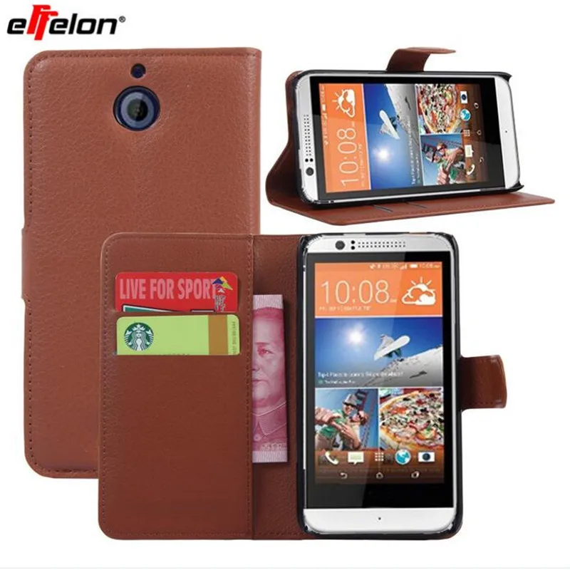 Бесплатная доставка чехол для телефона HTC Desire 510 с текстурой личи откидной Чехол