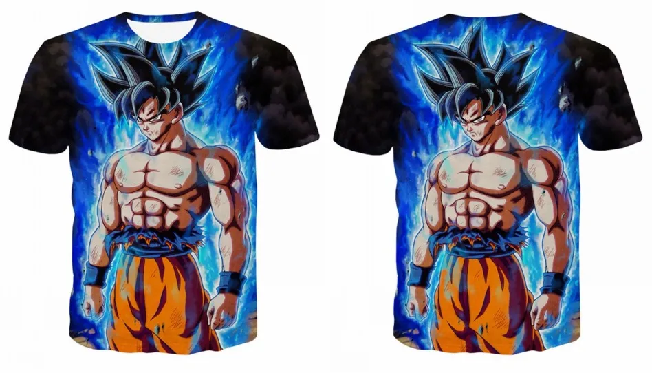 Новинка, футболка Dragon Ball Z, мужская летняя футболка с 3D принтом, супер сайян Сон Гоку, черная Вегета, битва Драконий жемчуг, Повседневная футболка, топы, футболки