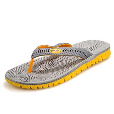 Big Size New 2015 Slippers For Men Shoes Summer Casual Beach Rubber Massage Outdoor Flip Flops Sapatos Femininos | Обувь