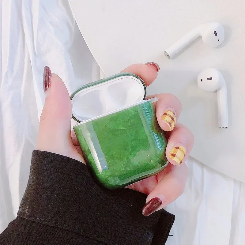 VOZRO мультфильм беспроводной Bluetooth наушники чехол для Apple Airpods наушники чехол s для Airpods 2 защитный чехол - Цвет: Green