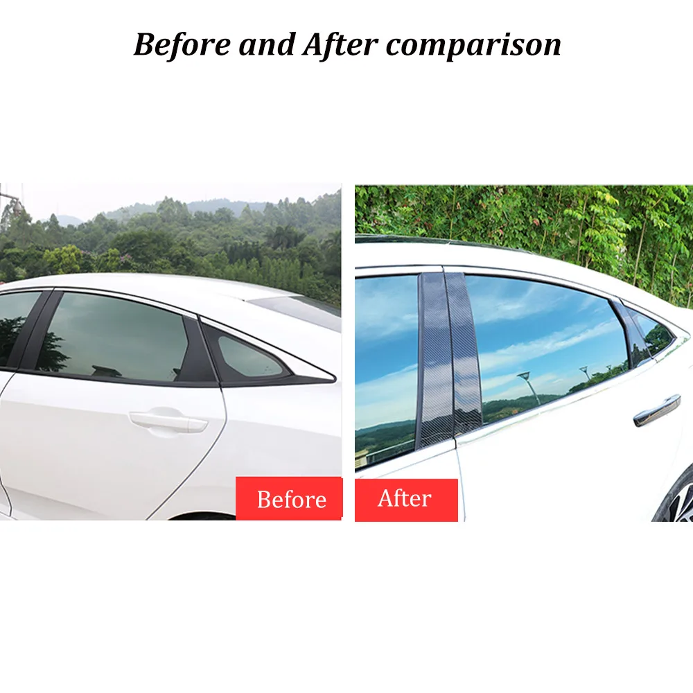 Buendeer наклейка из углеродного волокна для 10 го поколения Honda Civic EX L Touring Si Седан Тип