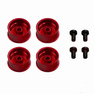 4pcs Tamiya Mini 4WD Racer Parts Homemade Learning Four-wheel Drive Accessories Medium-Diameter Aluminum Alloy Wheels 94992C | Игрушки и