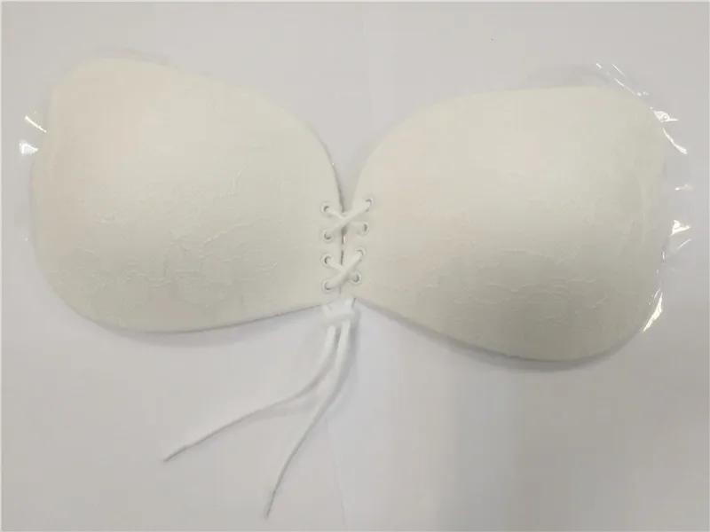 100 PCS Sexy Strapless Bras For Women Lace Push up Bra Invisible Wire Free Girls Padded Underwear  Small Chest Brasier Mujer