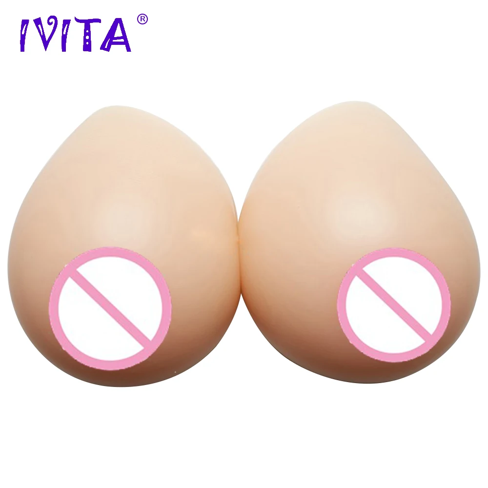 IVITA 1200 г поддельные реалистичные силиконовые груди формирует Трансвестит