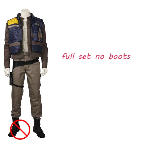full set no boots Rogue One A Star Wars Story Косплей Костюм Cassian Andor Косплей костюмы на Хэллоуин для взрослых мужчин индивидуальный заказ - Цвет: full set no boots