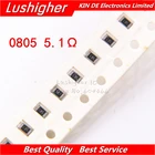 100 шт 0805 SMD резистор 5% 5.1ом 5R1 5R10