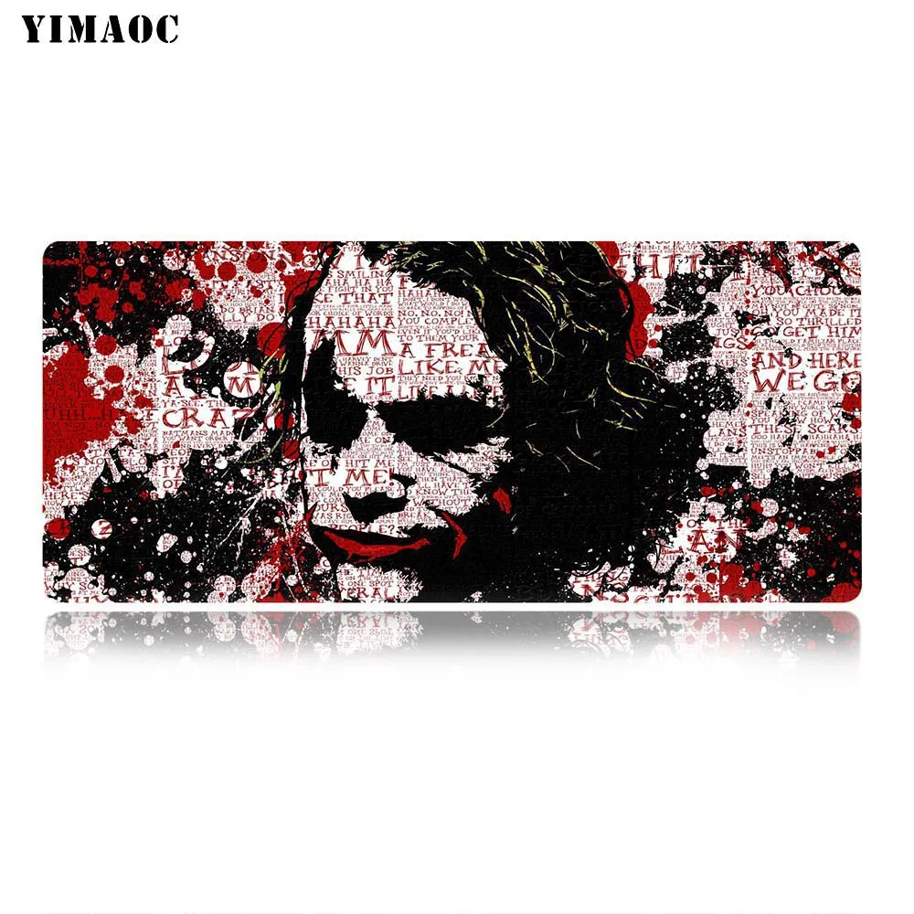 YIMAOC Бэтмен Джокер коврик для мыши 40x90 см компьютерный коврик для мыши Противоскользящий натуральный резиновый игровой коврик для мыши - Цвет: MP7 40x90cm
