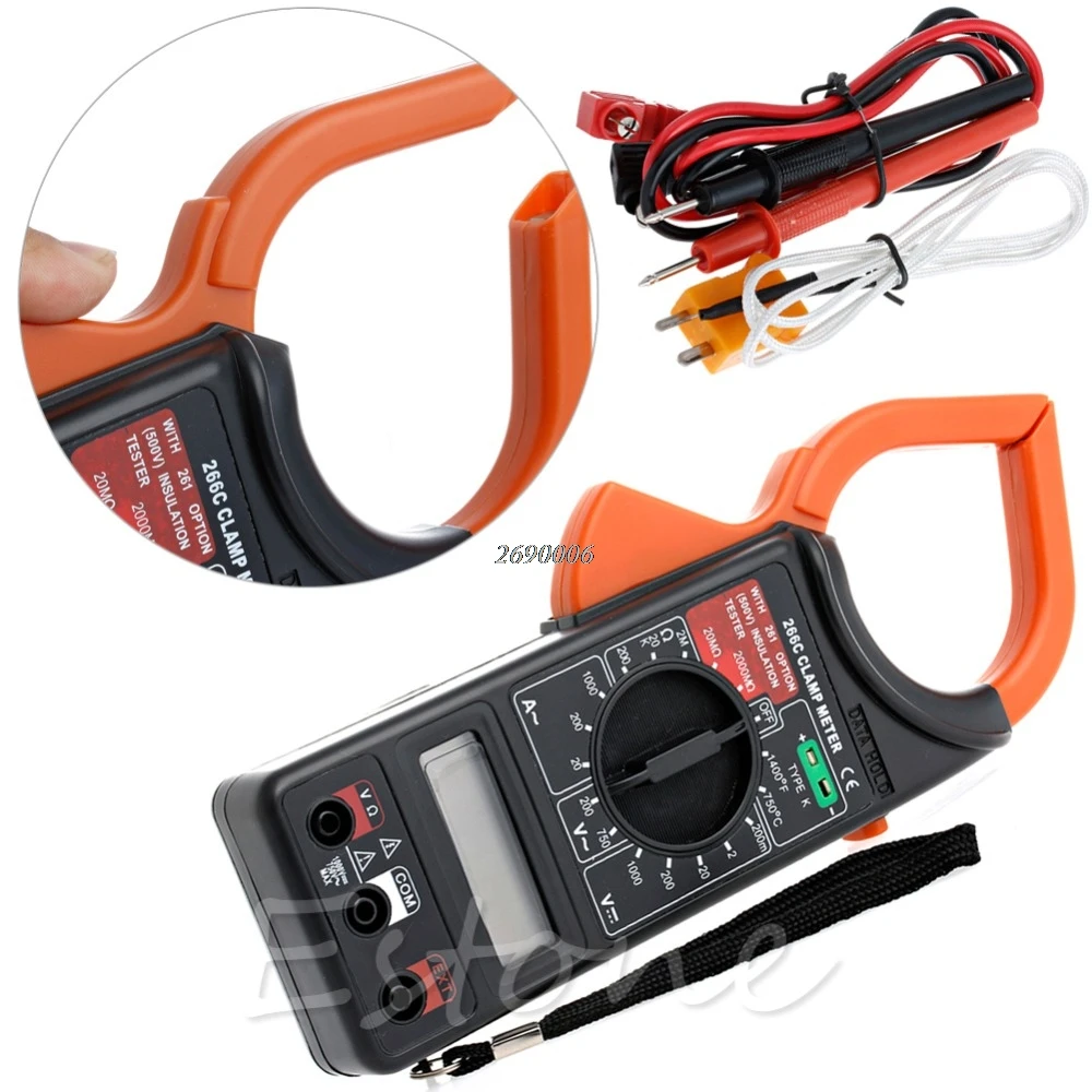 

Digital Voltmeter Ammeter Ohmmeter Multimeter Volt AC DC Tester Clamp Meter