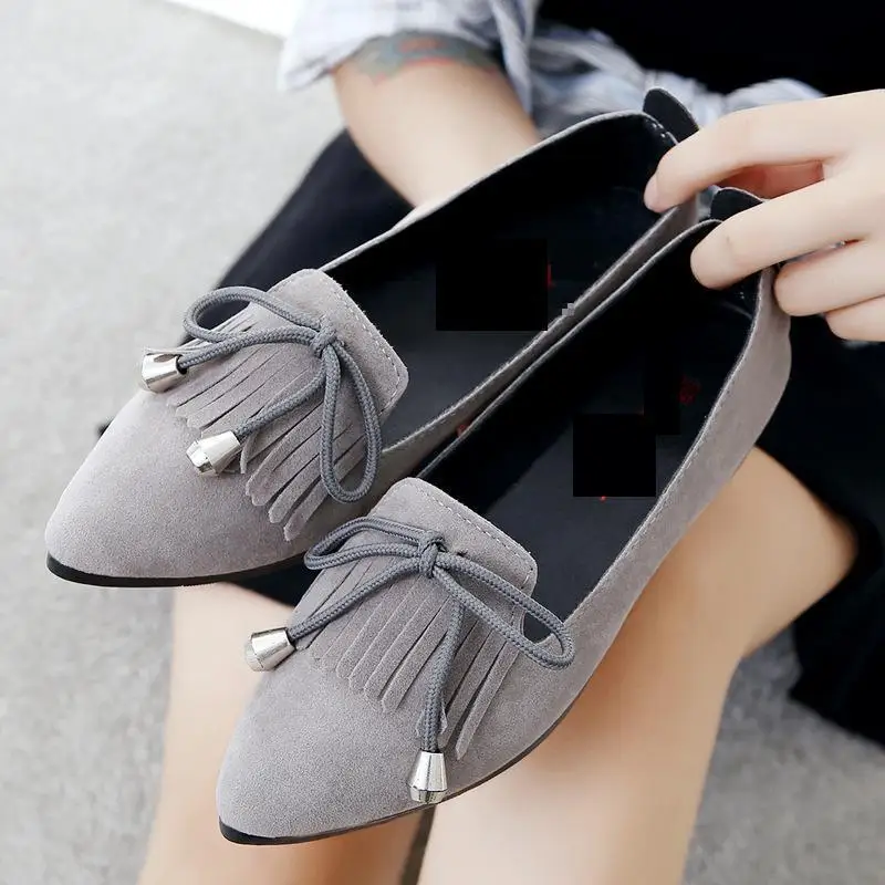 2017 г. Новая стильная женская обувь на весну и осень плоской подошве Студенческая